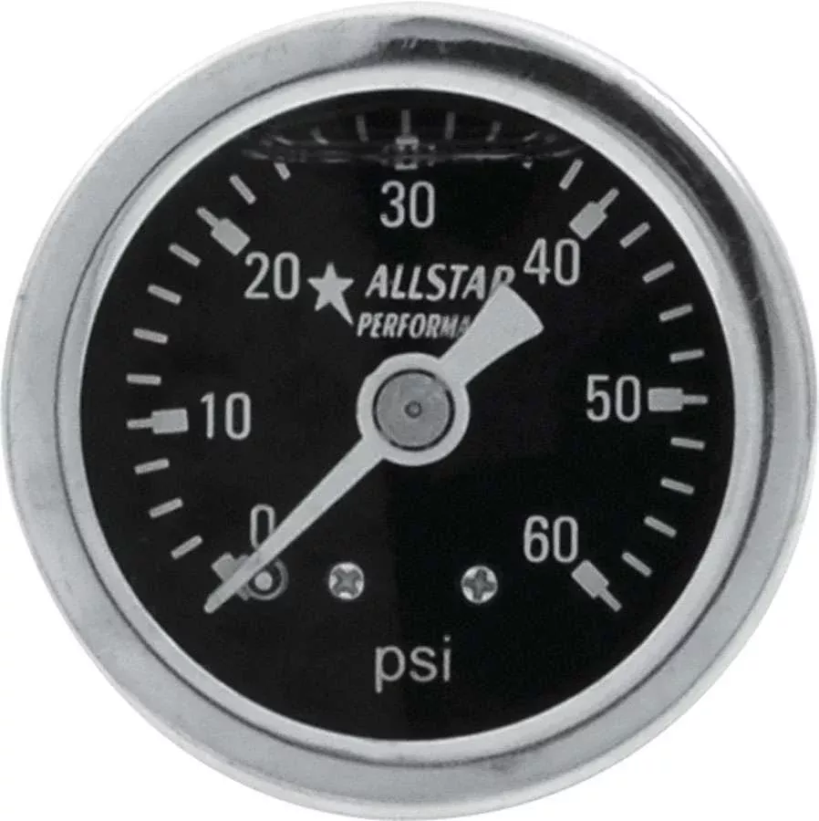 Allstar Performance - 1.5in Gauge 0-60 PSI Liquid Filled