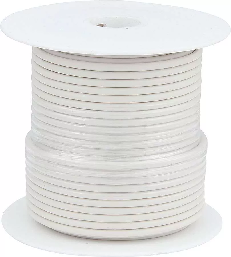 Allstar Performance - 14 AWG White Primary Wire 100ft