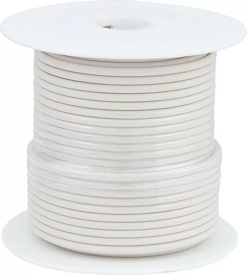 Allstar Performance - 20 AWG White Primary Wire 100ft