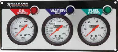 Allstar Performance - 3 Gauge Panel ALL OP/WT/FP