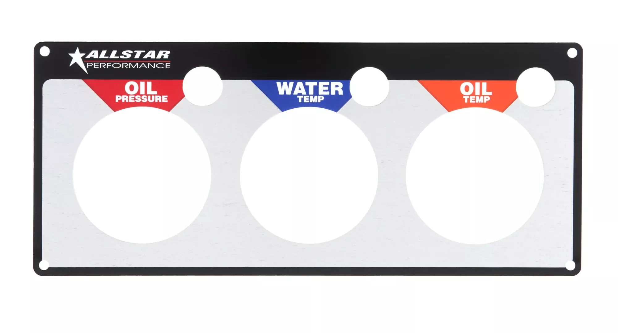 Allstar Performance - 3 Gauge Panel Plate OP/WT/OT