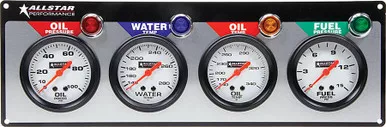 Allstar Performance - 4 Gauge Panel ALL OP/WT/OT/FP