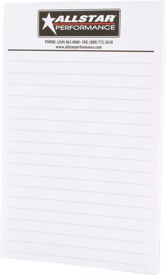 Allstar Performance - Allstar Notepad 5.5x8.5 Package of 6