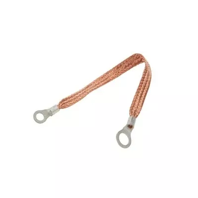 Allstar Performance - Copper Ground Strap 18in w/ 1/4in and 3/8in Ring