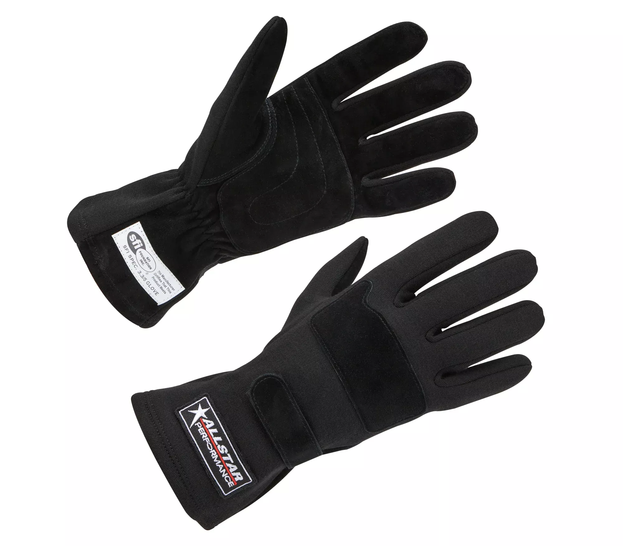 Allstar Performance - Driving Gloves SFI 3.3/5 D/L Black Large