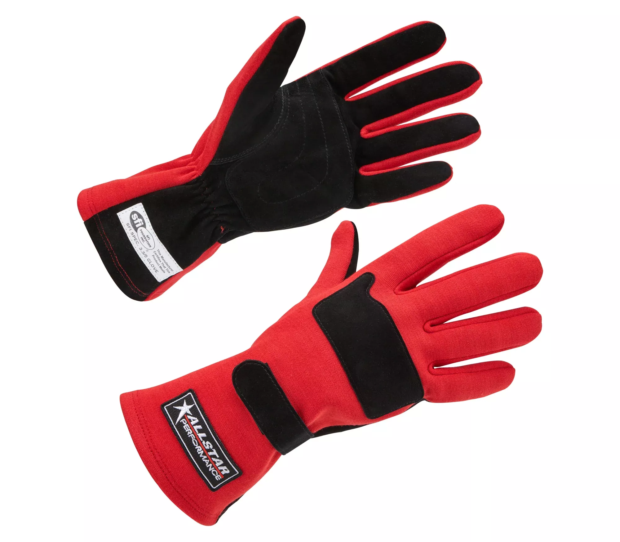 Allstar Performance - Driving Gloves SFI 3.3/5 D/L Red Medium