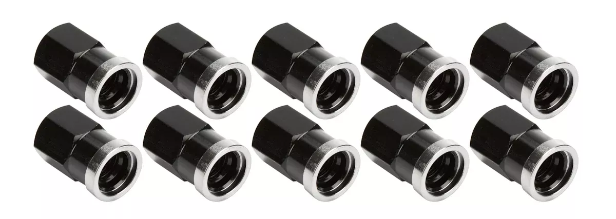 Allstar Performance - QC Cover Nuts Short Black 10pk