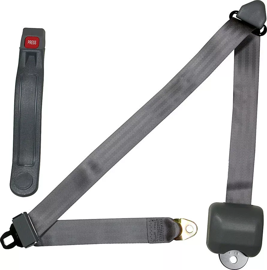 Allstar Performance - Seat Belt Retractable 3pt Gray