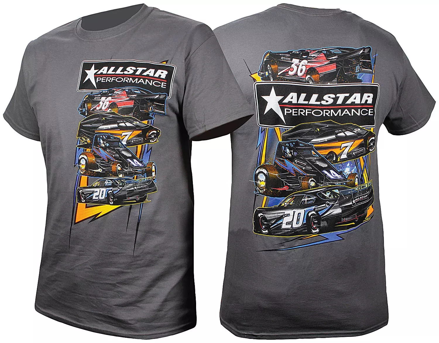 Allstar Performance - T-Shirt Dark Gray Circle Track Small