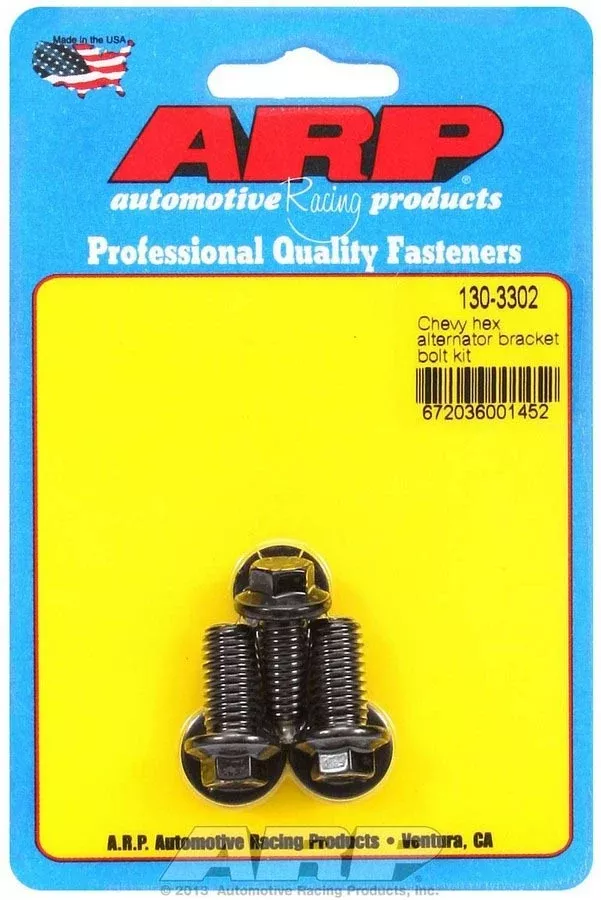 Auto Racing Products - GM Alternator Bracket Bolt Kit - 6pt.