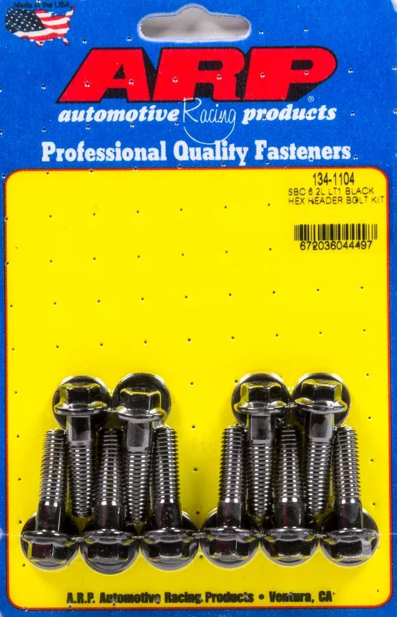 Auto Racing Products - Header Bolt Kit - GM LT1 6.2L 6pt