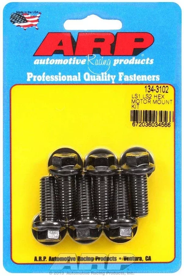 Auto Racing Products - Motor Mount Bolt Kit 6pt. LS1/LS2
