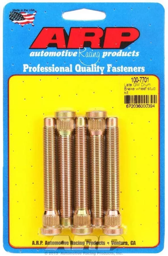 Auto Racing Products - Wheel Stud Kit - 7/16-20 3.165/.486 Knurl (5)