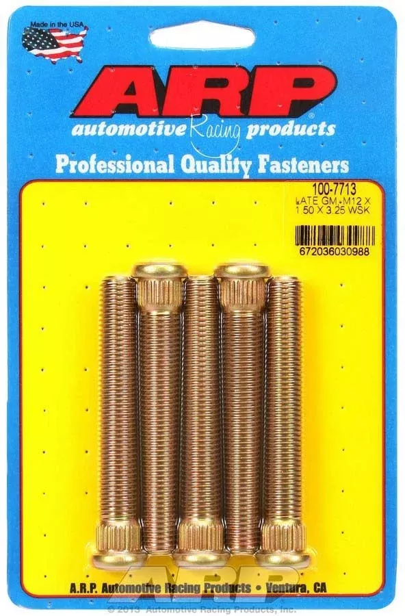 Auto Racing Products - Wheel Stud Kit - M12x1.5 3.250/.509 Knurl