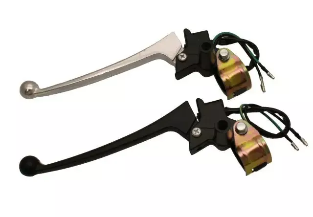 Brake Lever/Stop Switch Assembly with Mirror Mount – Black