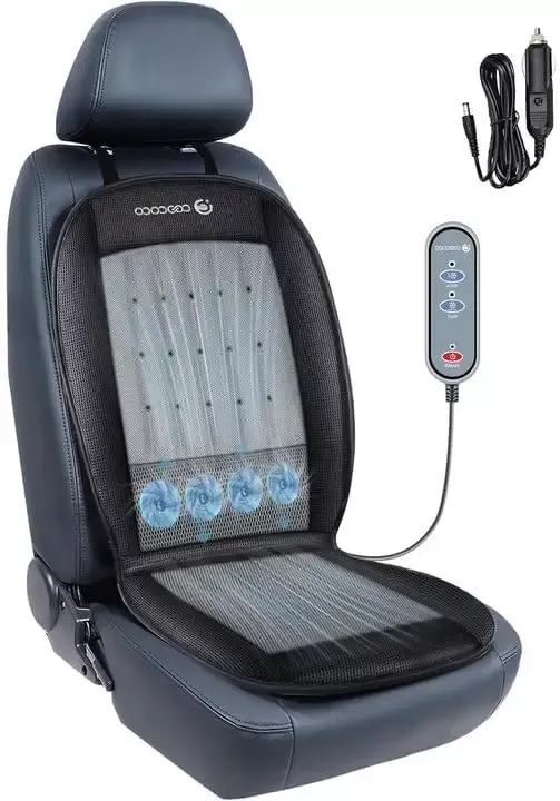 Cooling Car Seat Cover Front Seat 12V Ventilated Comfortable Cooling Car Seat Cushion 3D Stereoscopic Breathable Seat Cooling Pad Cooling Seat for Car SUV Truck Universal Fit