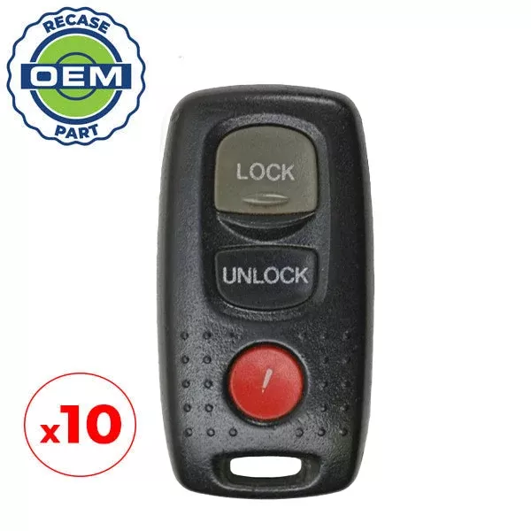 *Discontinued* 10 x 1999-2003 Mazda / 3-Button Keyless Entry Remote / PN: BL8D-67-5RY / KPU41704 (OEM Recase)