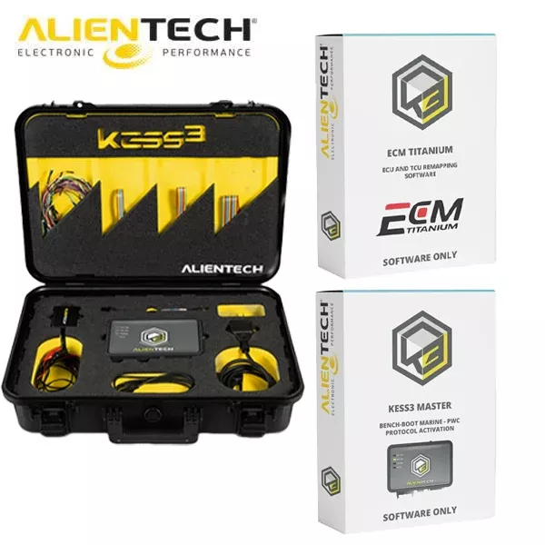 *Discontinued* Alientech - KESS3 - ECU and TCU Programmer And Bench-Boot Marine - PWC Protocol Activation with ECM Titanium ECU And TCU Remapping Software