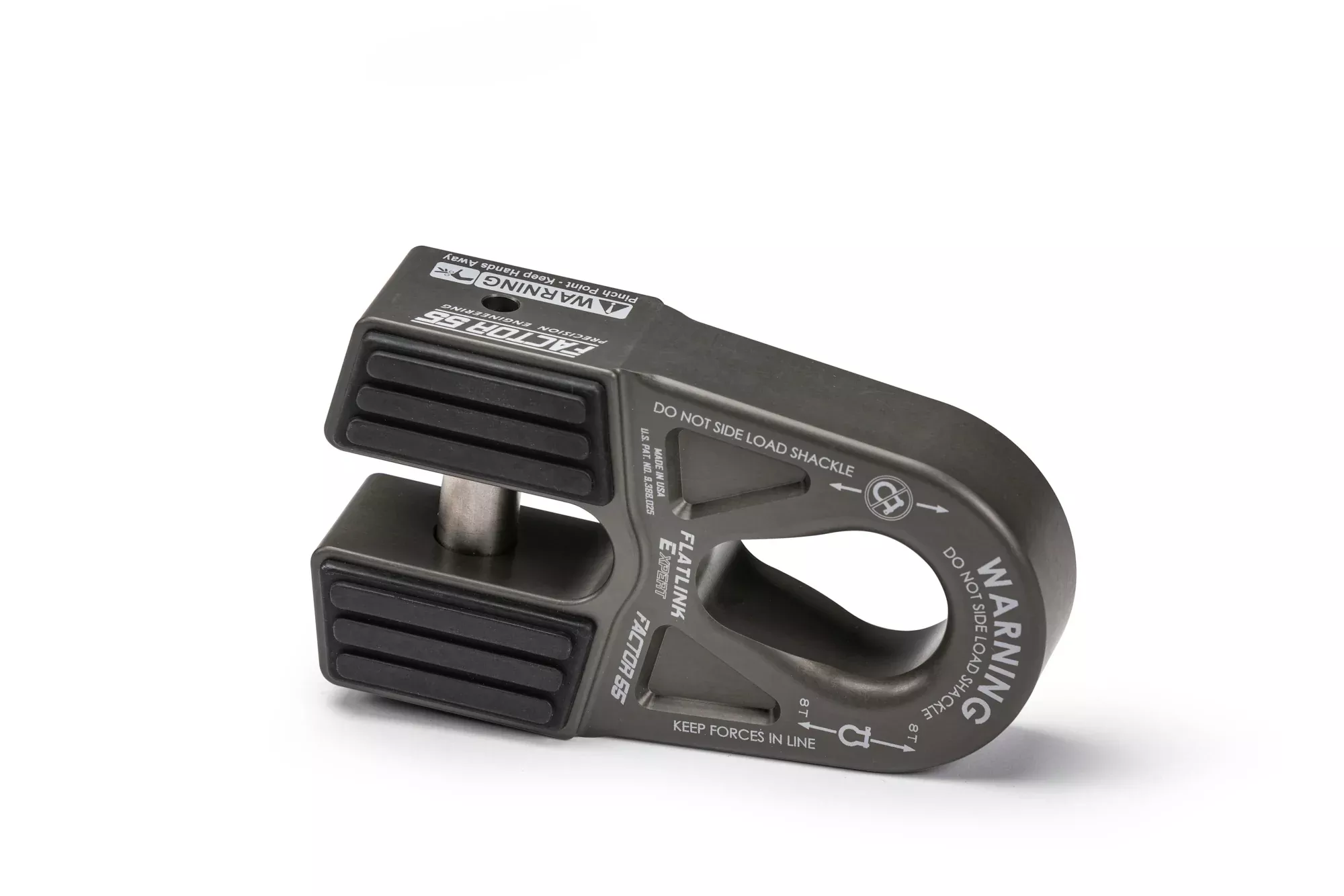 Factor 55 - Flatlink-E Expert Winch Shackle Mount Gray