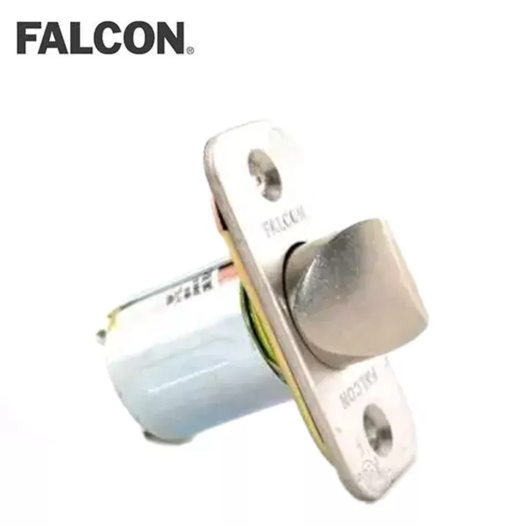 Falcon - Q330 - Restoring Spring latch - Square Corner - 2-3/8 Backset - Latch Bolt Assembly - Satin Chrome