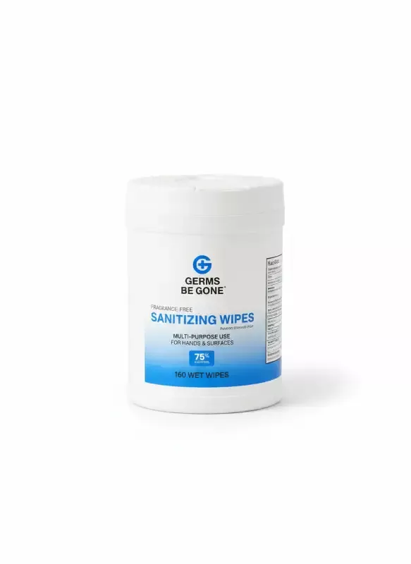 Germs Be Gone Antiseptic Sanitizing Wipes – 160 Count/Pack