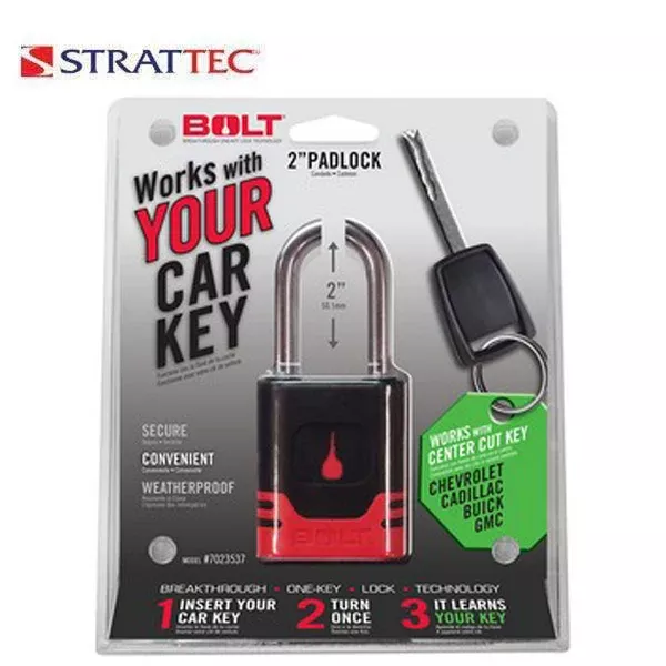 GM BOLT 2" Padlock Center Cut Hi-Security- 7023537 (Strattec)