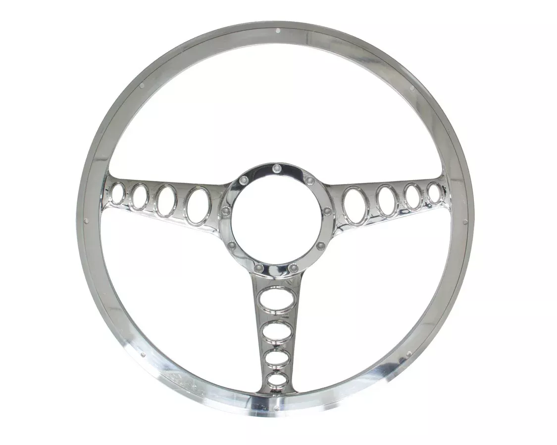Half Wrap Billet Steerng Wheel 15.5in Outlaw