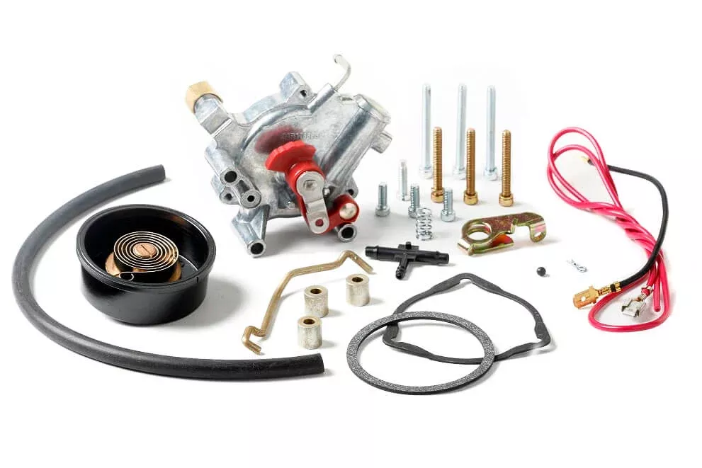 Holley - Electric Choke Conversion Kit Shiny Finish w/External Vacuum Source