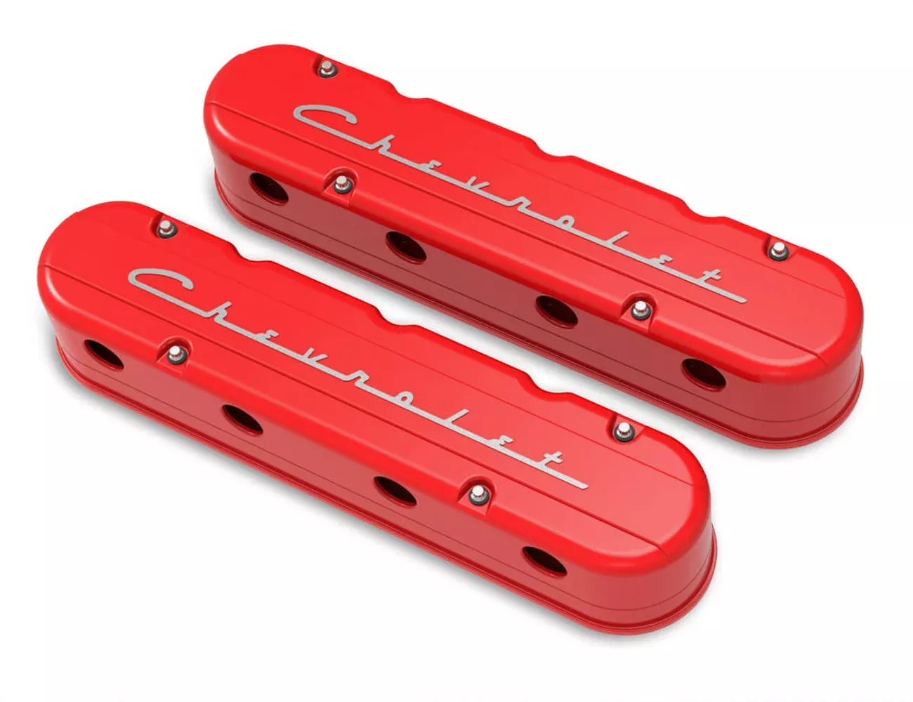 Holley - - Gen III/IV LS - Gloss Red Machined