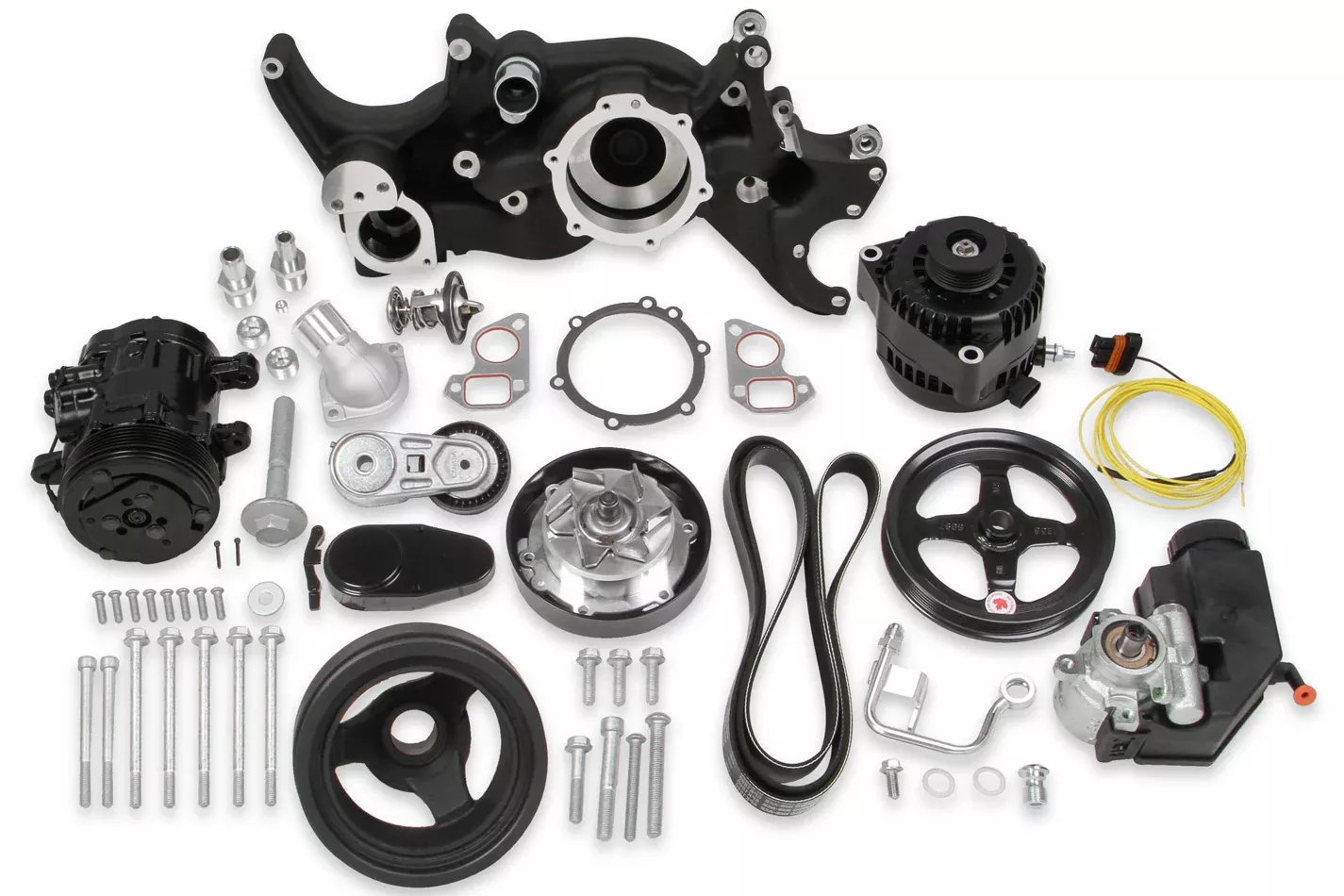 Holley - Holley Black Mid-Mount Complete Accessory System