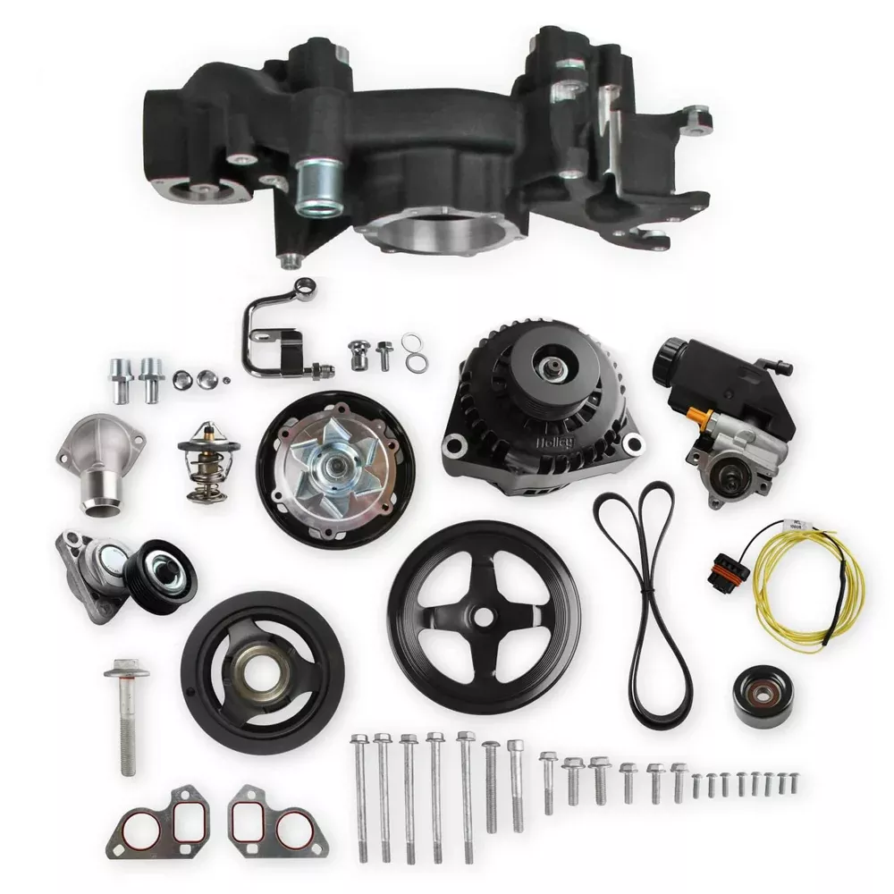 Holley - Holley Mid-Mount Race Accessory System-Black Finish