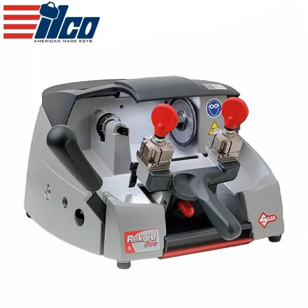 Ilco - D8A8977ZB - Rekord Pro S - Mechanical Key Cutting Machine - User Friendly - Flat and Cruciform Keys - 120V