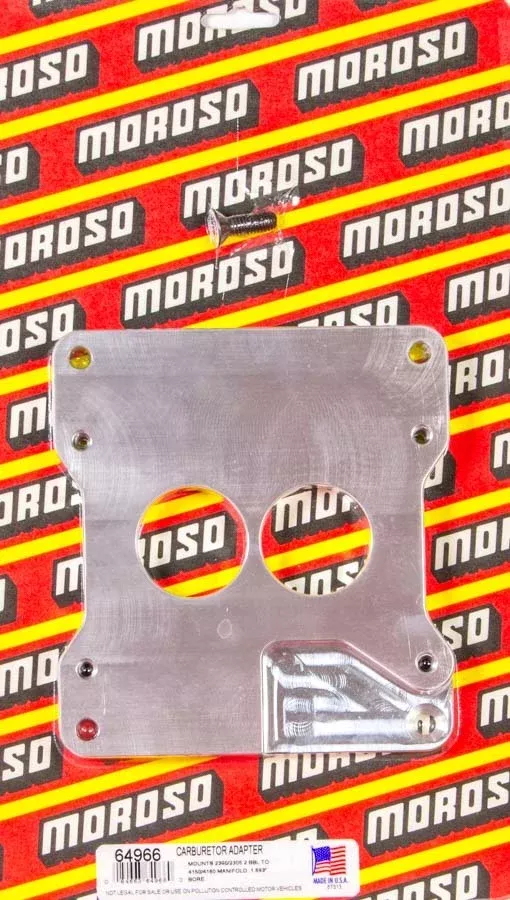 Moroso - 2 To 4bbl Carb Adapter