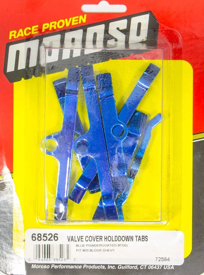 Moroso - Valve Cover Hold Downs - Blue