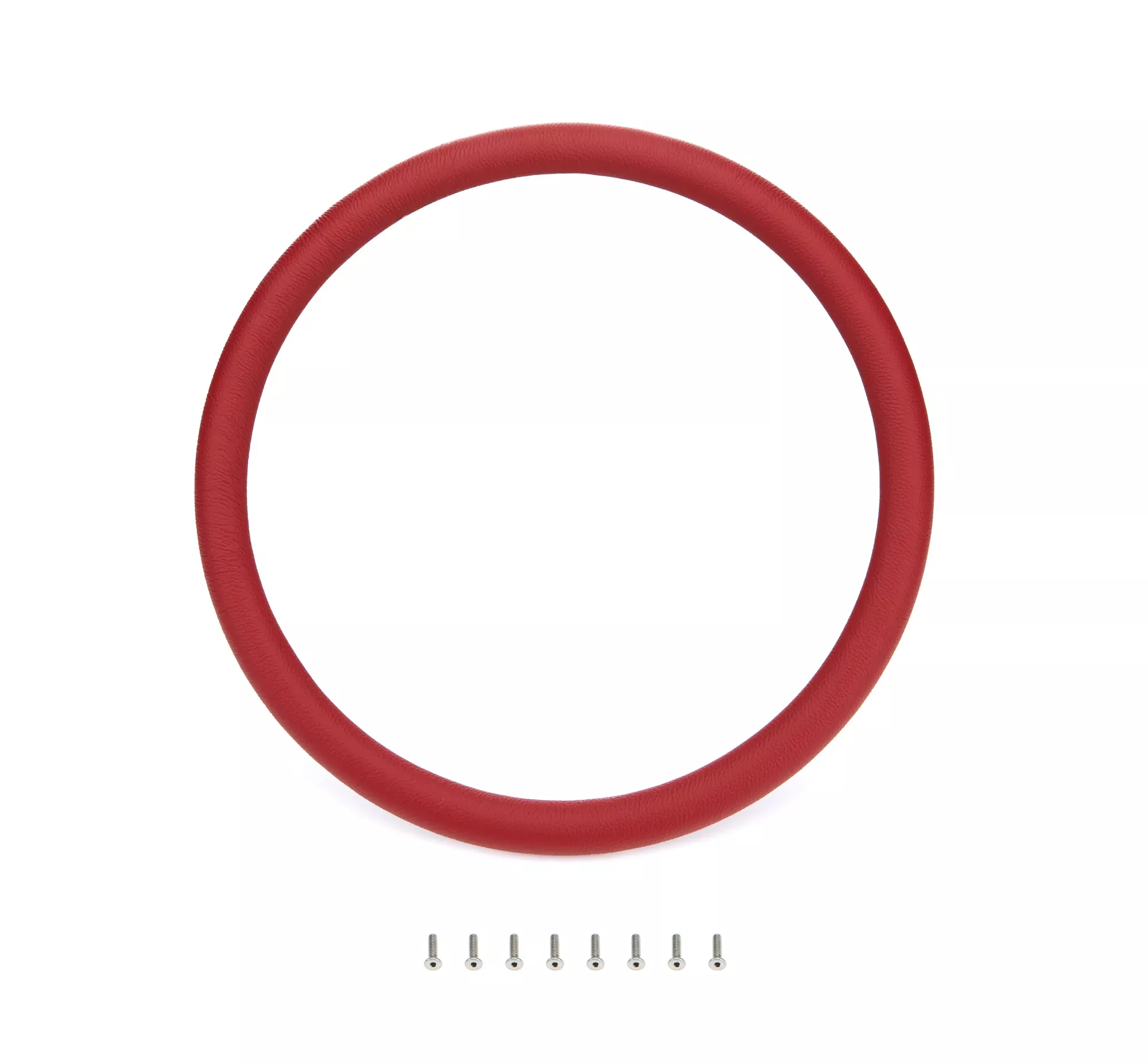 Steering Wheel Red Wrap Leather Half