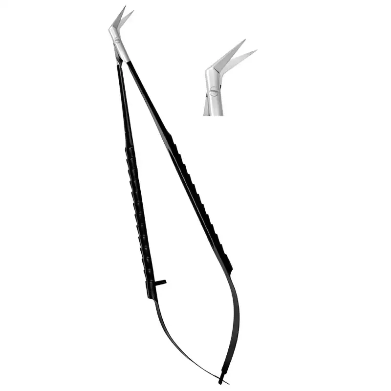 Surgical Micro Tissue Scissors Angled TC – 17cm