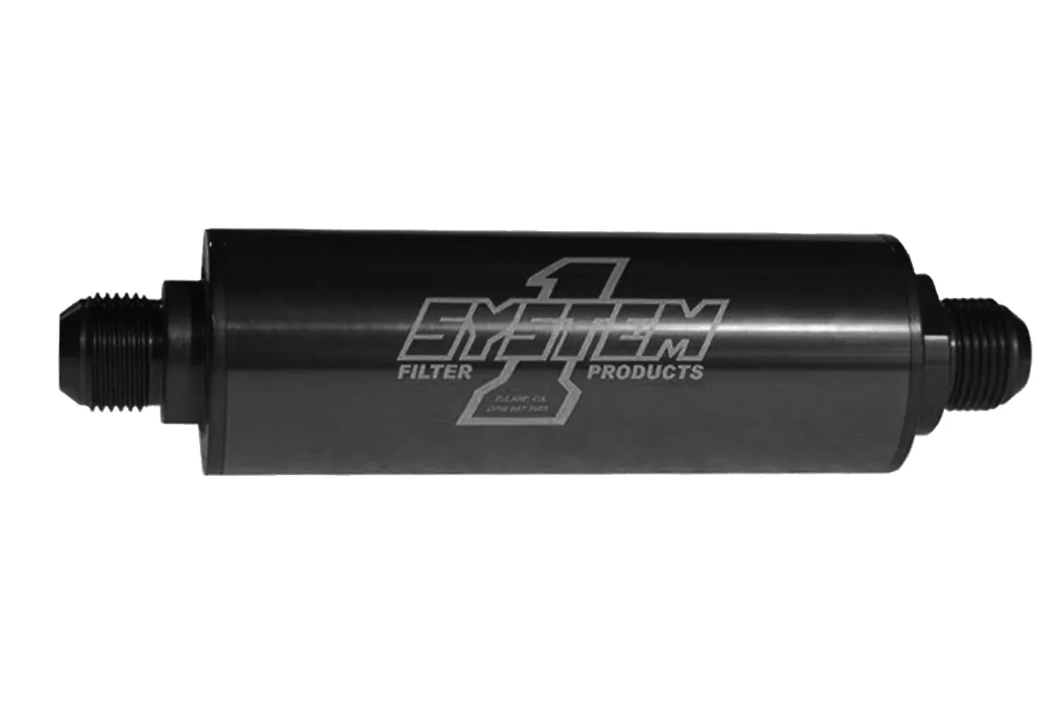 System One - Inline Scavenge Oil Filter - #12 Billet - Bk